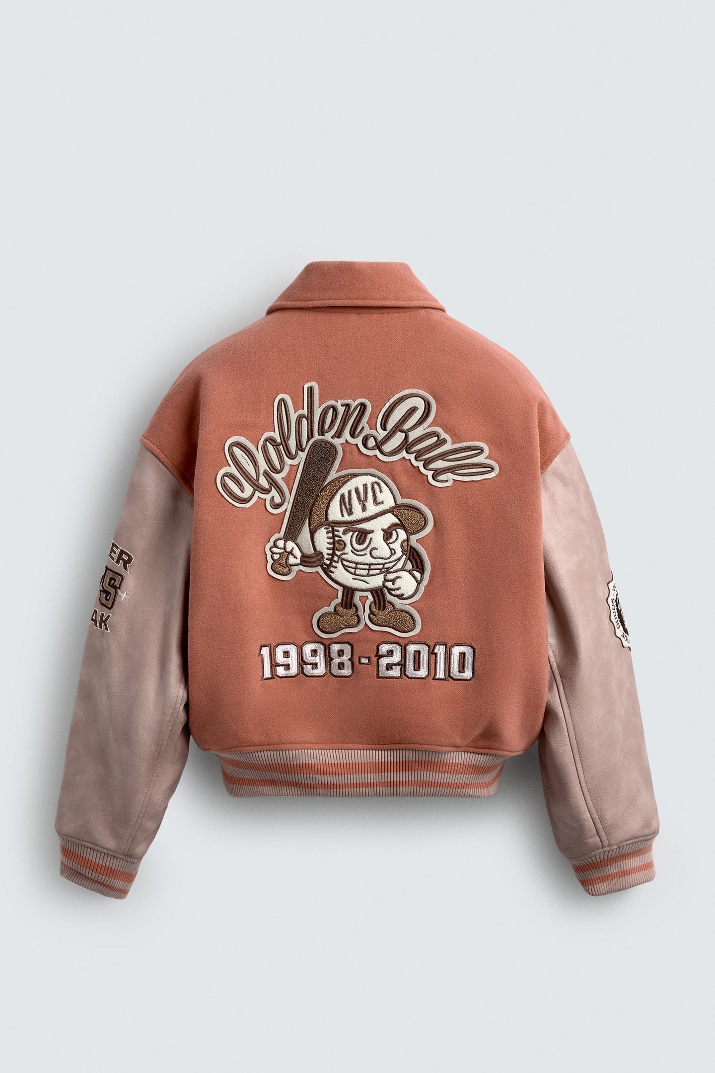 Diseño de gráficos para chaqueta beisbolera de Zara Hombre