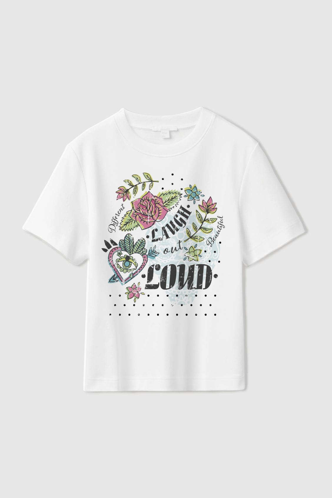 Diseño de gráfico posicional ilustrado para camiseta